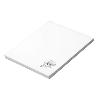 Kawaii cute pizza slice colouring notepad