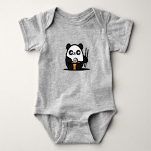 Kawaii Cute Sushi Panda Baby Bodysuit