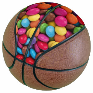 kawaii cute sweets rainbow colours chocolate candy basketball