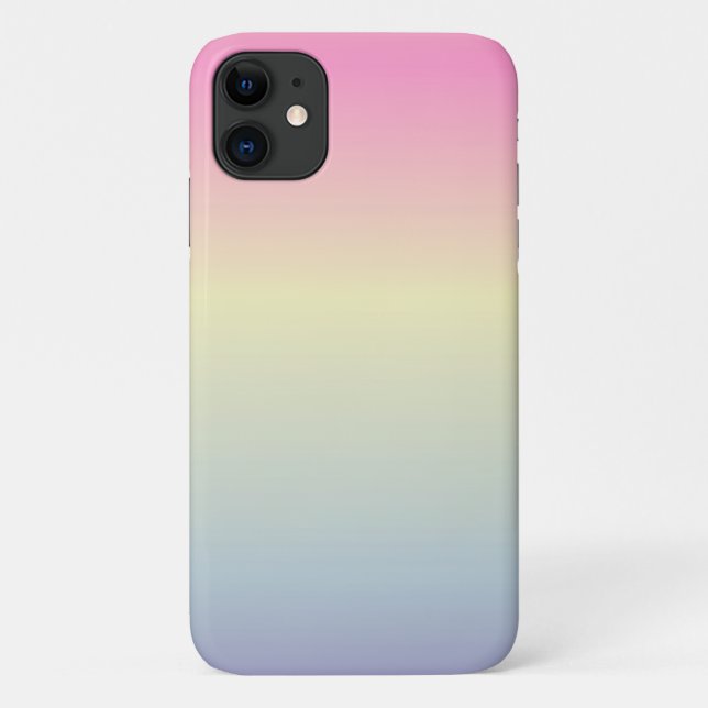 kawaii cute unicorn pink pastel rainbow colours Case-Mate iPhone case (Back)