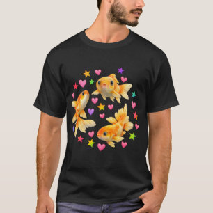 kawaii cute y2k rainbow goldfish T-Shirt