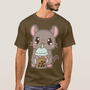 Kawaii Cute Zodiac Boba Rat Classic Bubble Pearl M T-Shirt