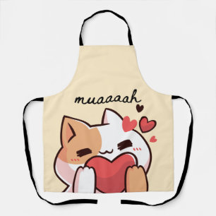 Kawaii Cutie Cat Mauh Apron