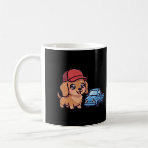 Kawaii Dachshund Trucker Coffee Mug