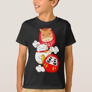 Kawaii Daruma Japanese New Year 2026 Year Of The H T-Shirt