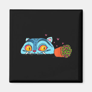 Kawaii Demon Cat Funny Anime Otaku Japanese  Magnet