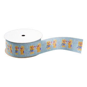 Kawaii Dog Best Friend or Puppy Love Yorkies Grosgrain Ribbon