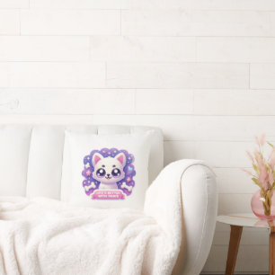 Kawaii Dog Life’s Better with Paws Cute Decor Cushion
