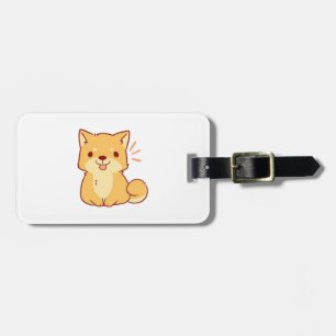 Kawaii dog Shiba Luggage Tag