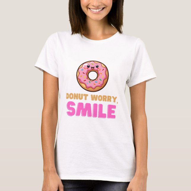 Kawaii Doughnut Delight Sweet and Adorable  T-Shirt (Front)