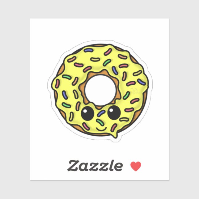 Kawaii Doughnut with Sprinkles (Sheet)