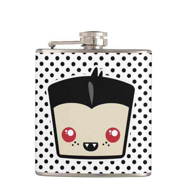 Kawaii Dracula Flask (Front)