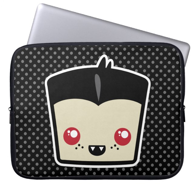 Kawaii Dracula Laptop Sleeve (Front)
