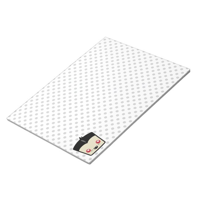 Kawaii Dracula Notepad (Angled)