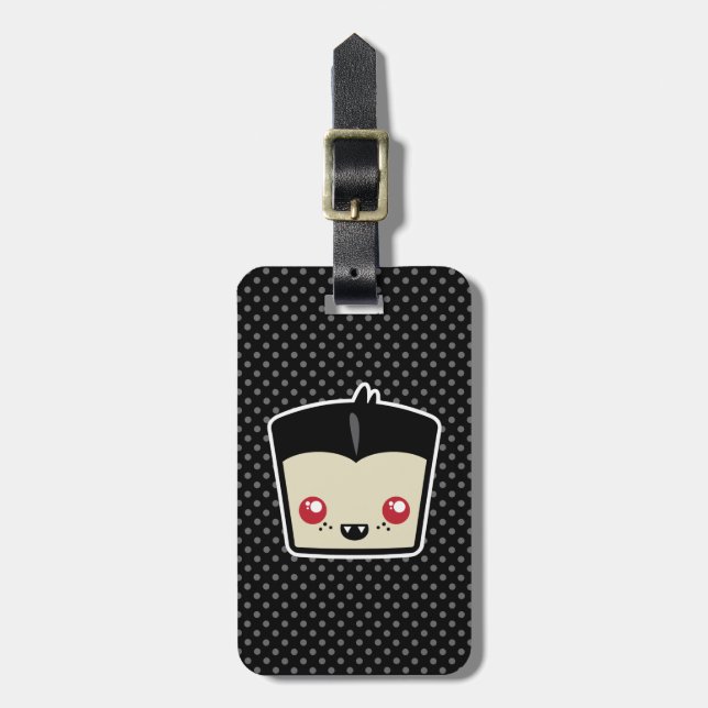 Kawaii Dracula Travel Luggage Tags (Front Vertical)