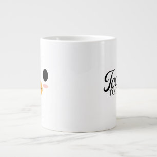 Kawaii Duck Tongue “Too cute to be serious.” Large Coffee Mug