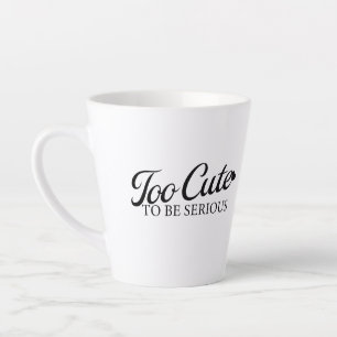 Kawaii Duck Tongue “Too cute to be serious.” Latte Mug