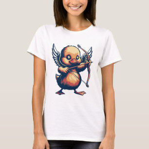 Kawaii Duckling Cupid "Love Is in the Air" T-Shirt