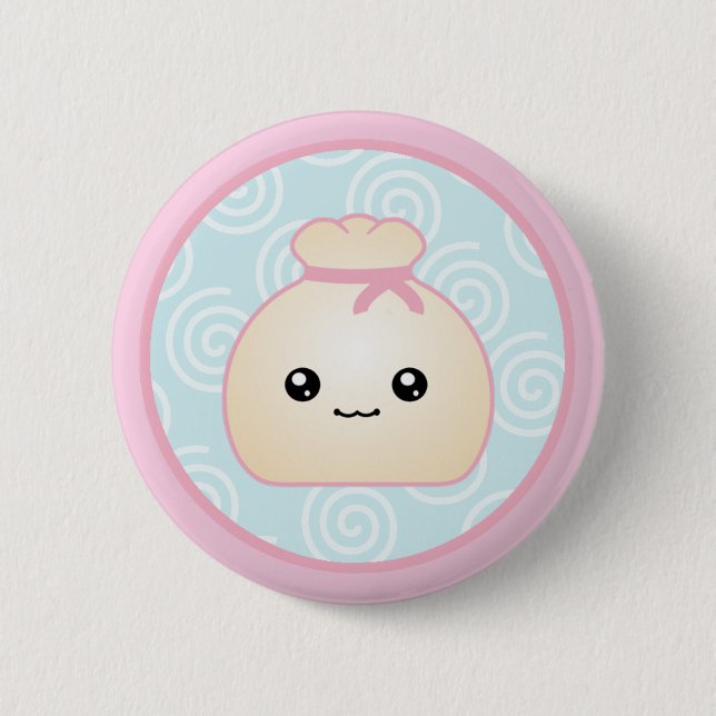 Kawaii Dumpling Button (Front)