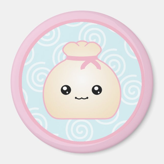 Kawaii Dumpling Magnet (Front)