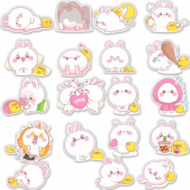 Kawaii Easter Bunnies (Front)
