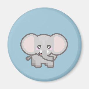 Kawaii elephant magnet