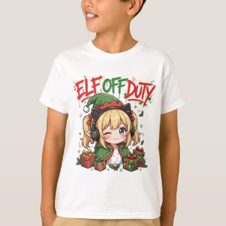 Kawaii Elf Christmas Shirt Gift For Kids