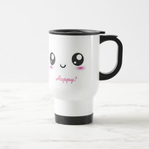 Kawaii Emoji Travel Mug