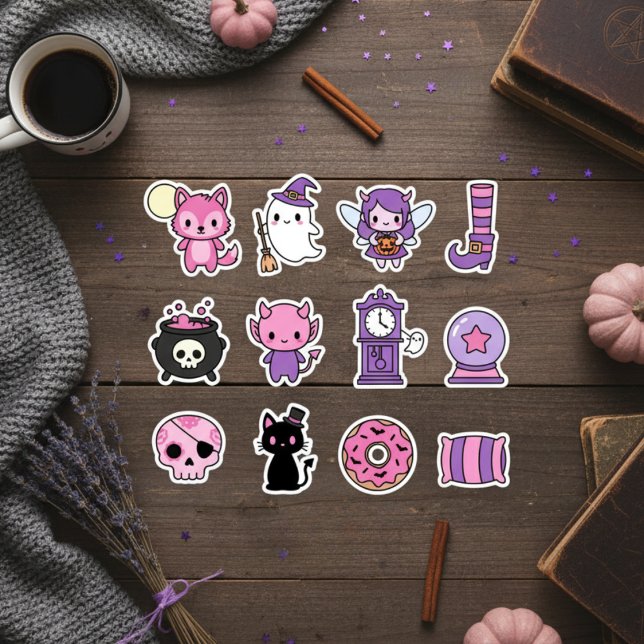 Kawaii Enchanted Pastel Haunts Sticker Collection (Kawaii Enchanted Pastel Haunts Sticker Collection)