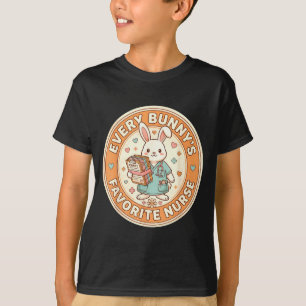 Kawaii every bunnys favourite nurse cute easter T-Shirt