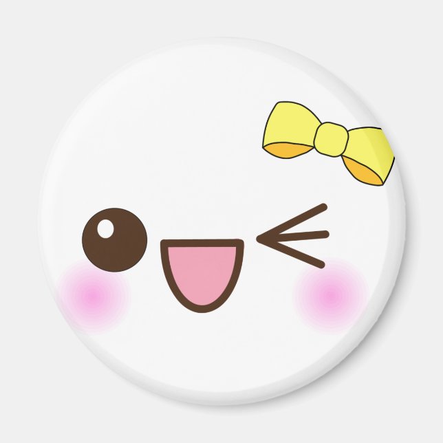 Kawaii face! magnet (Front)