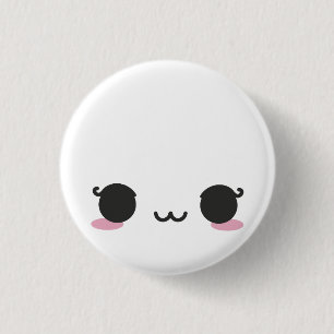 Kawaii Faces 3 Cm Round Badge