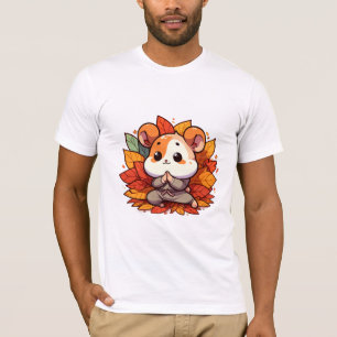 Kawaii fall hamster yoga T-Shirt