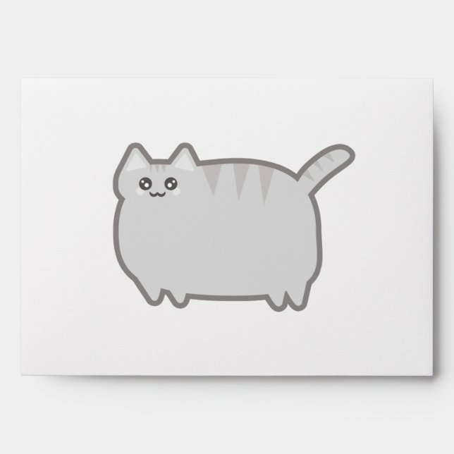 Kawaii Fat Cat Envelopes (Front)