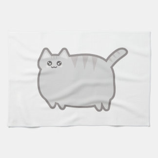 Kawaii Fat Cat Tea Towel