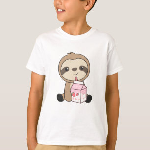 Kawaii Fault Retro Japanese Strawberry Milkshake T-Shirt