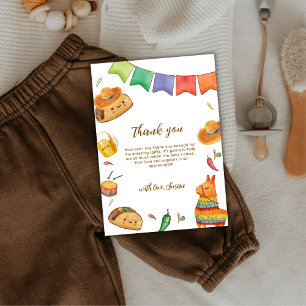 Kawaii Fiesta Taco 'Bout A Baby Shower  Thank You Card