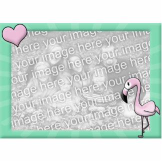 Kawaii Flamingo Photo Frame Photo Sculpture Magnet
