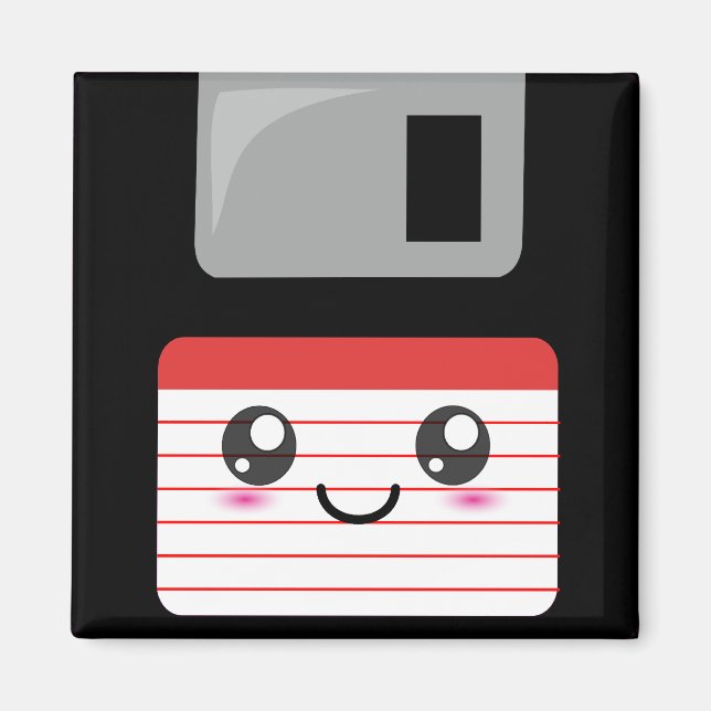 Kawaii Floppy Disc Magnet (Front)