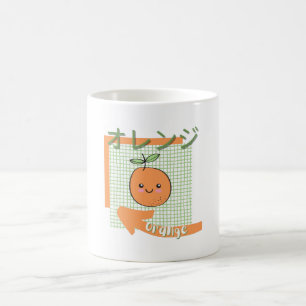 kawaii food- cute Orange, orange, green Coffee Mug