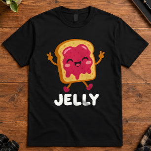 Kawaii Food Jelly Toast Cute Matching Pair T-Shirt