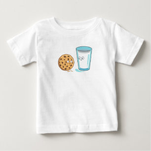Kawaii Food Milk and Cookies  Baby T-Shirt