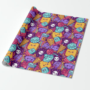 Kawaii Food Wrapping Paper