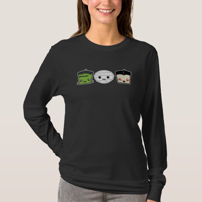 Kawaii Frankenstein Clothing T-Shirt (Front)