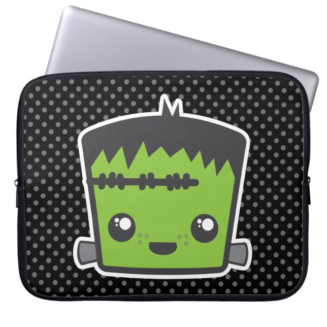 Kawaii Frankenstein Laptop Sleeve (Front)