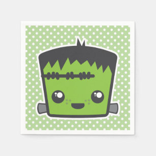 Kawaii Frankenstein Monster Halloween Napkins