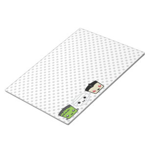 Kawaii Frankenstein Mummy Dracula Notepad