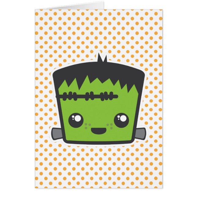 Kawaii Frankenstein Note Card (Front)