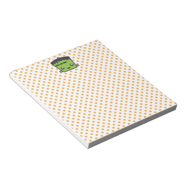 Kawaii Frankenstein Notepad (Angled)