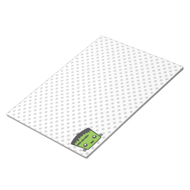 Kawaii Frankenstein Notepad (Angled)
